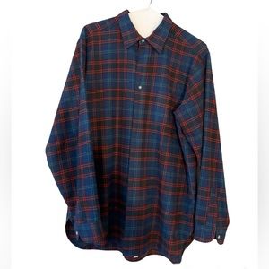 Vintage Pendleton Lambswool Tartan Flannel, size XL (Long)